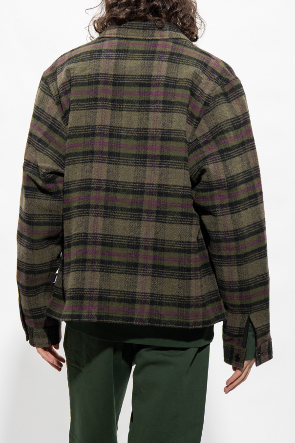 ジャケット・アウター stussy wool jacket y2k green Stussy Green Casentino Wool Varsity Jacket – Letterman Look